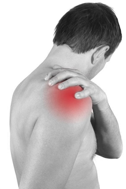 Man with shoulder pain